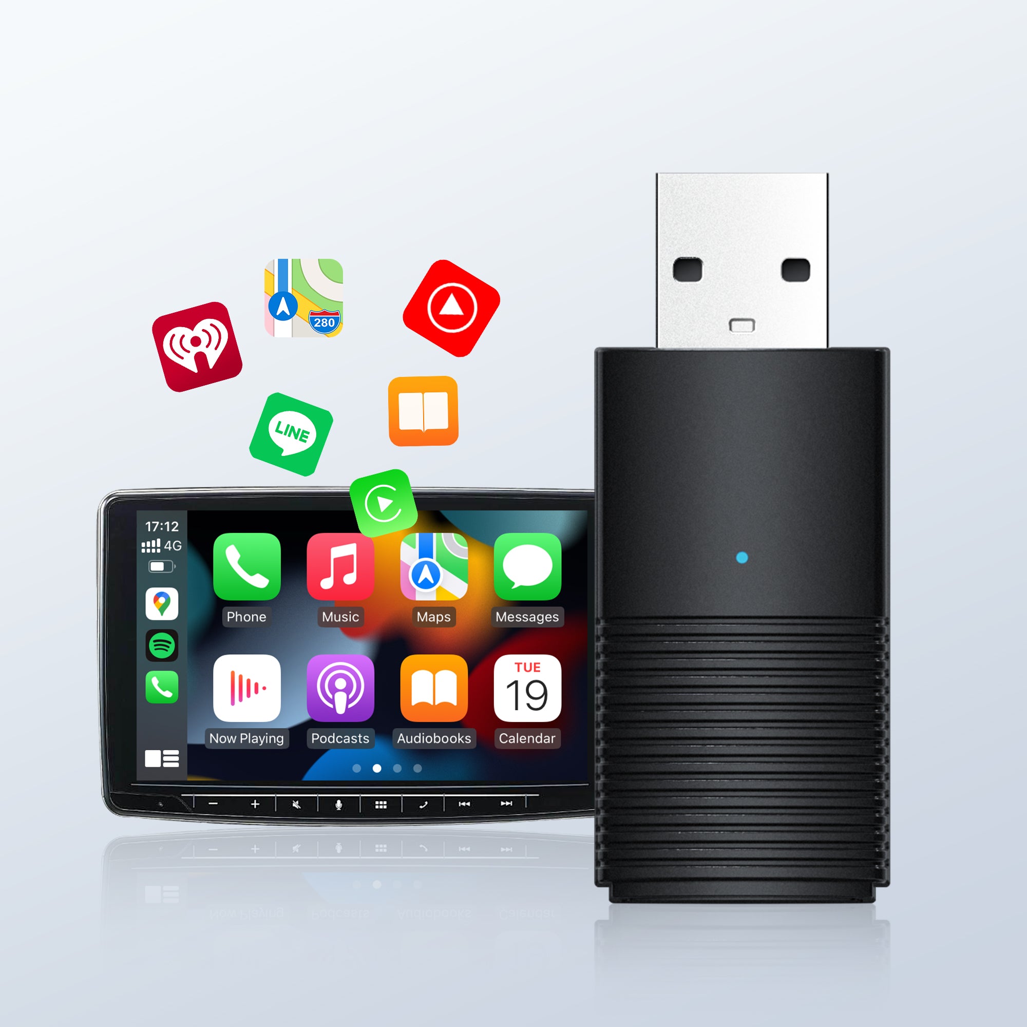 ⌛TK-Ultima vendita lampo di 5 ore!🔥Mini adattatore wireless CarPlay