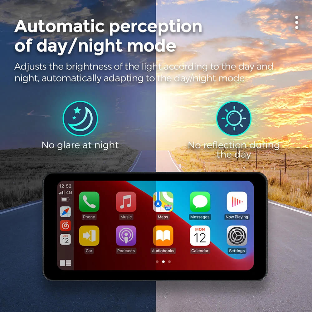 ⌛Today's Special🔥PCarPlay Lite C5 Ultra Motorcycle Android 12 GPS Display Screen With DVR Camera