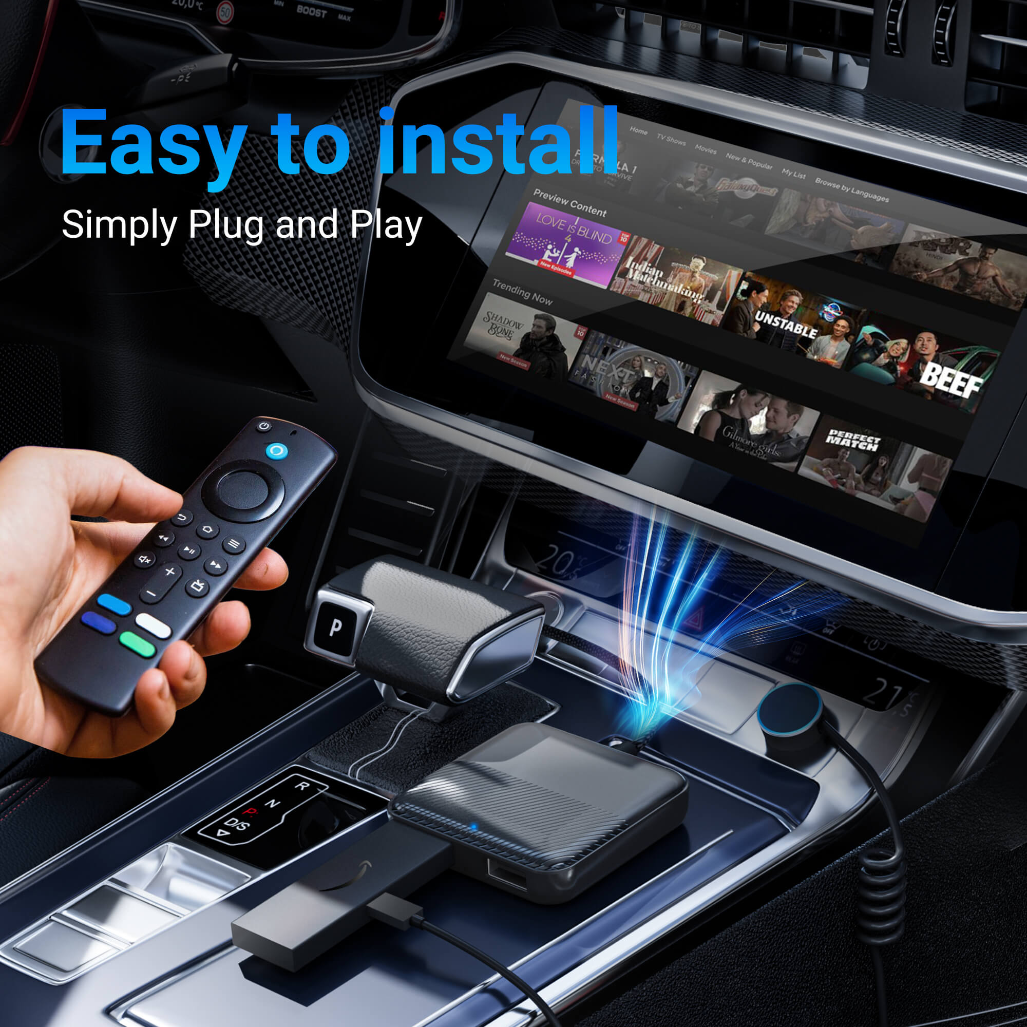 Car TV Mate - Conversor de TV de carro para Fire TV Stick