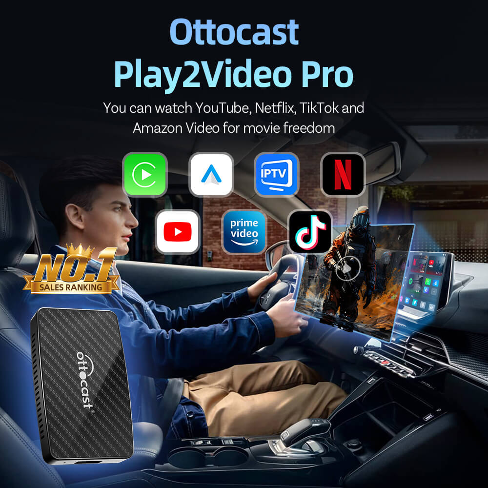 ⏳ 6-Hour Flash Deal! Don’t Miss Out! 💥 Play2Video Pro Wireless CarPlay/ Android Auto All-in-one Adapter